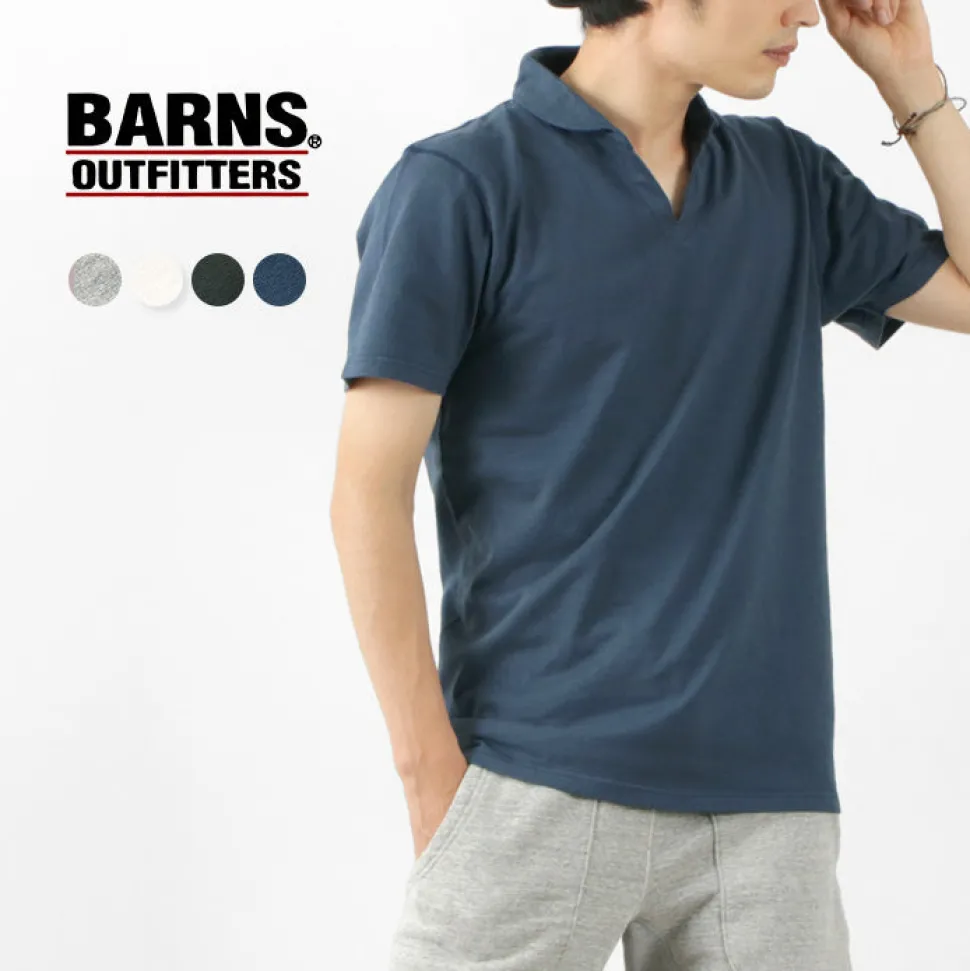 BARNS / Cozun Knit Vintage Skipper Polo Shirt