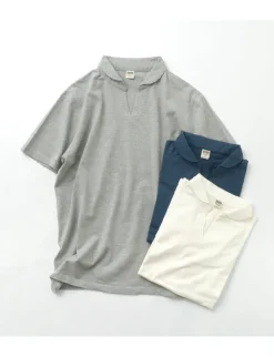 BARNS / Cozun Knit Vintage Skipper Polo Shirt
