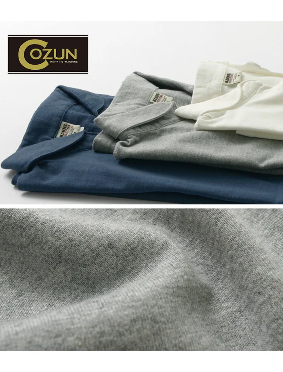 BARNS / Cozun Knit Vintage Skipper Polo Shirt