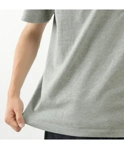 BARNS / Cozun knitted vintage gusset short sleeve crew neck T-shirt