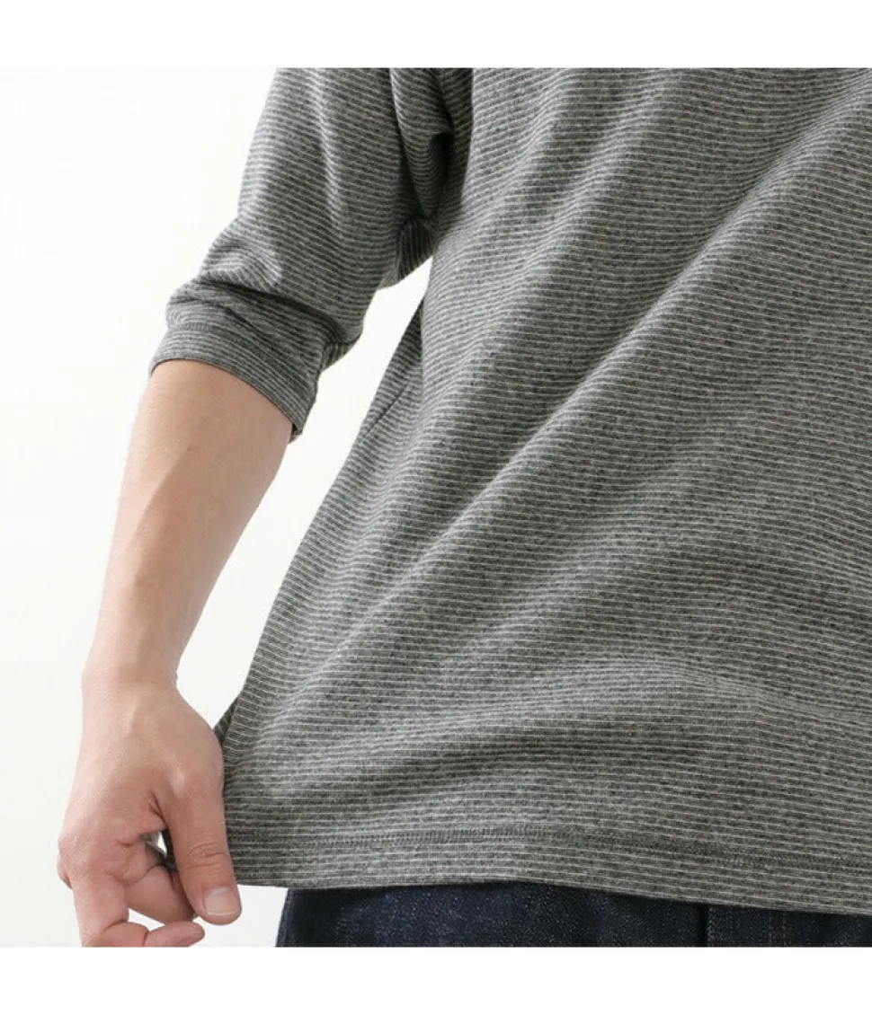 BARNS / Heavy spun milled fabric 6.5/10 sleeve T-shirt