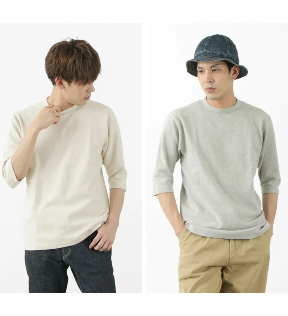 BARNS / Heavy spun milled fabric 6.5/10 sleeve T-shirt