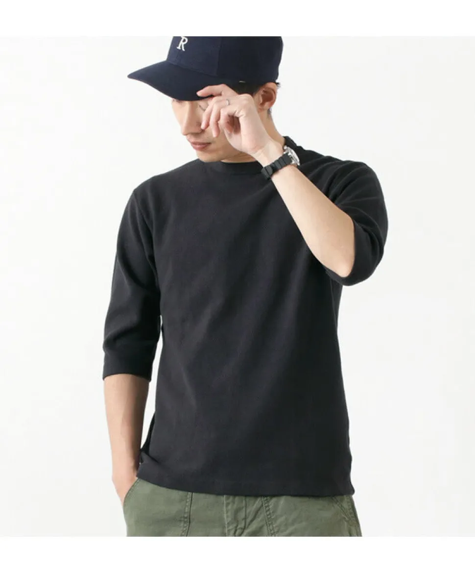 BARNS / Heavy spun milled fabric 6.5/10 sleeve T-shirt