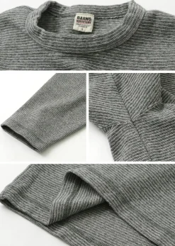 BARNS / Heavy spun milled fabric 6.5/10 sleeve T-shirt