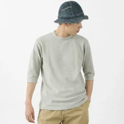 BARNS / Heavy spun milled fabric 6.5/10 sleeve T-shirt