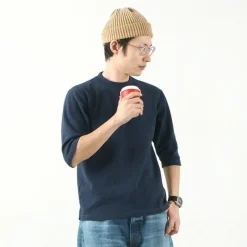 BARNS / Heavy spun milled fabric 6.5/10 sleeve T-shirt