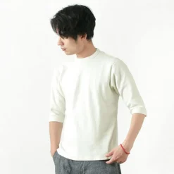 BARNS / Heavy spun milled fabric 6.5/10 sleeve T-shirt