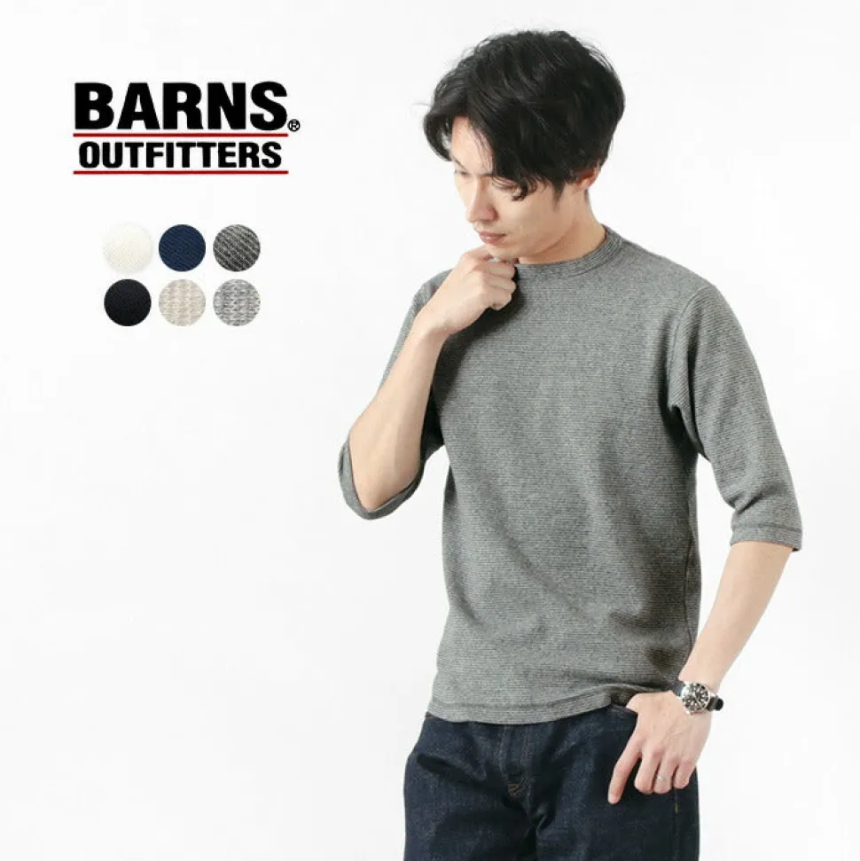 BARNS / Heavy spun milled fabric 6.5/10 sleeve T-shirt