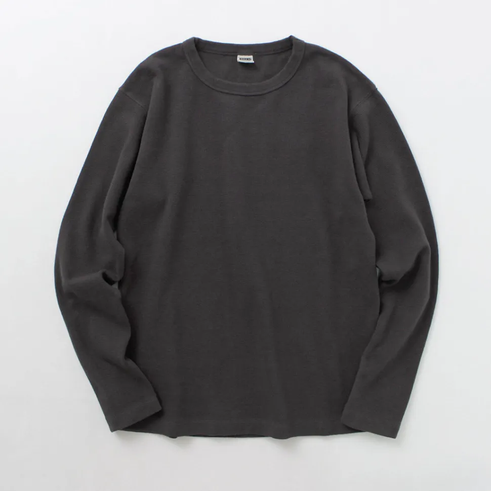 BARNS / Heavy Spun Milled Fabric Long Sleeve T-Shirt