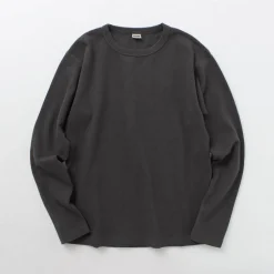BARNS / Heavy Spun Milled Fabric Long Sleeve T-Shirt