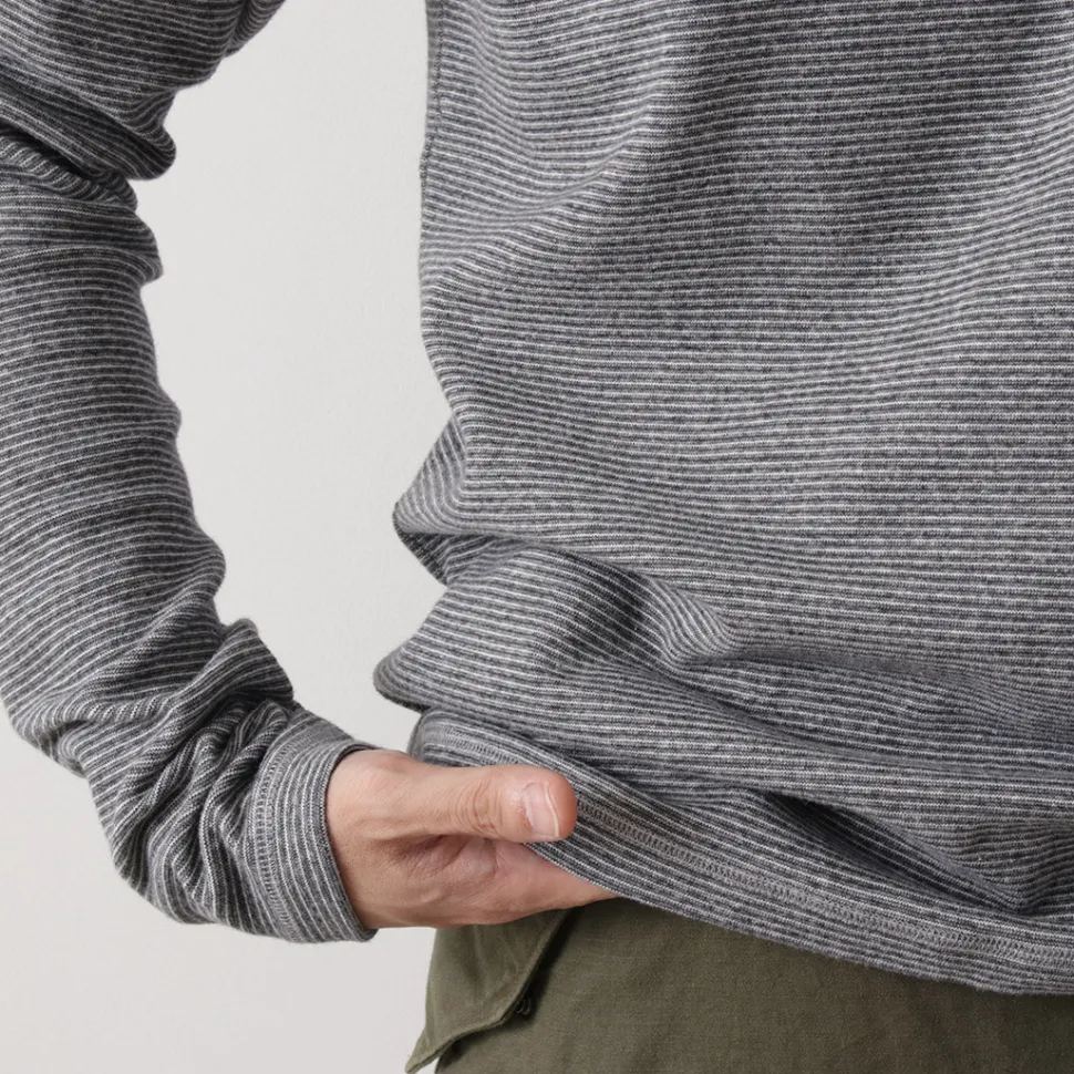 BARNS / Heavy Spun Milled Fabric Long Sleeve T-Shirt