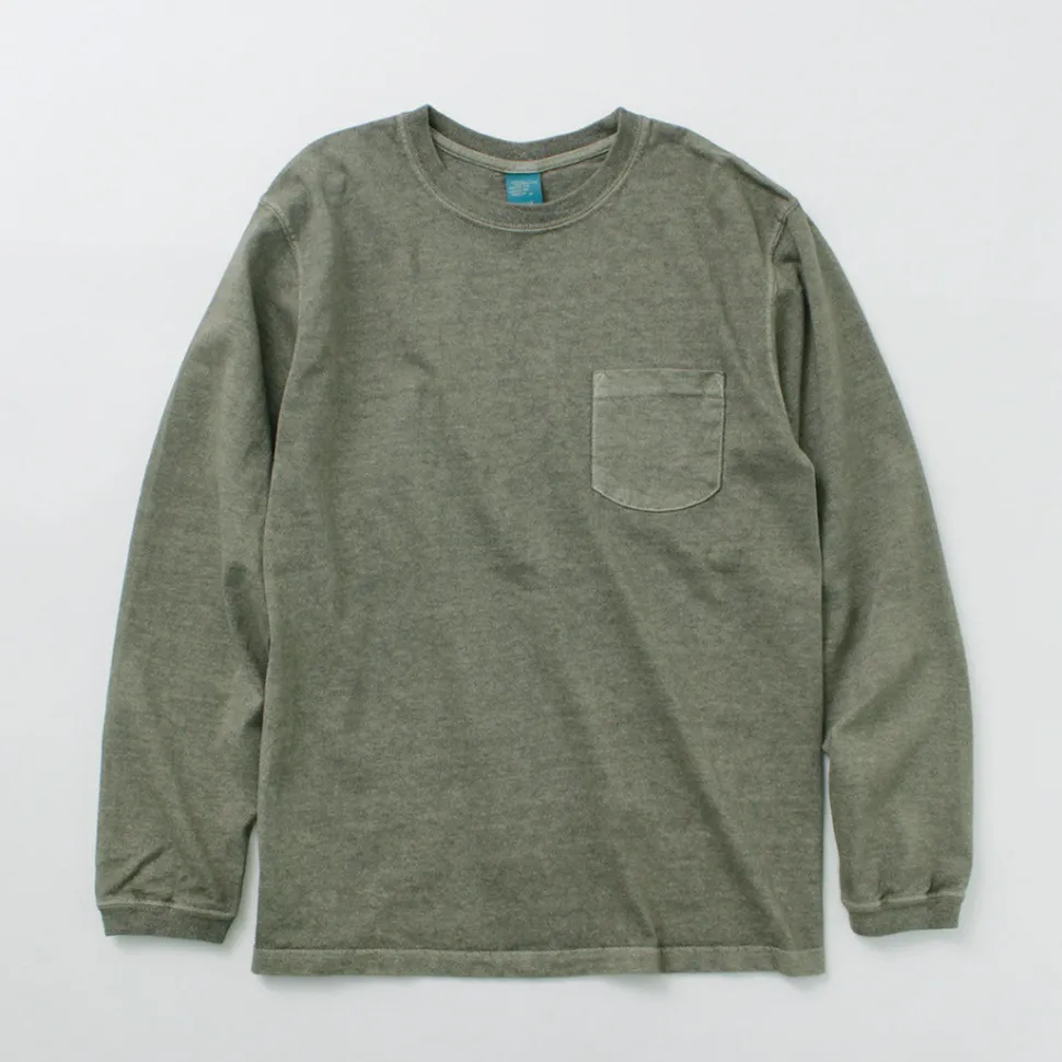 BARNS / Heavy Spun Milled Fabric Long Sleeve T-Shirt