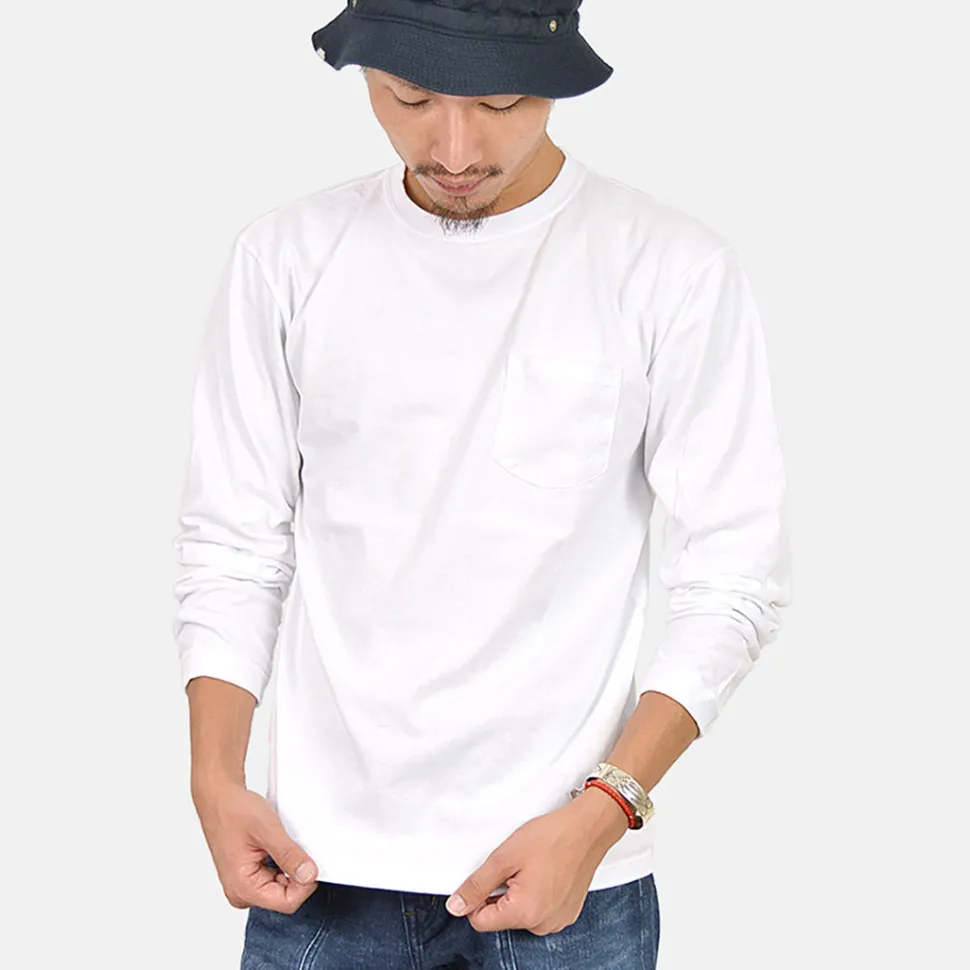 BARNS / Heavy Spun Milled Fabric Long Sleeve T-Shirt