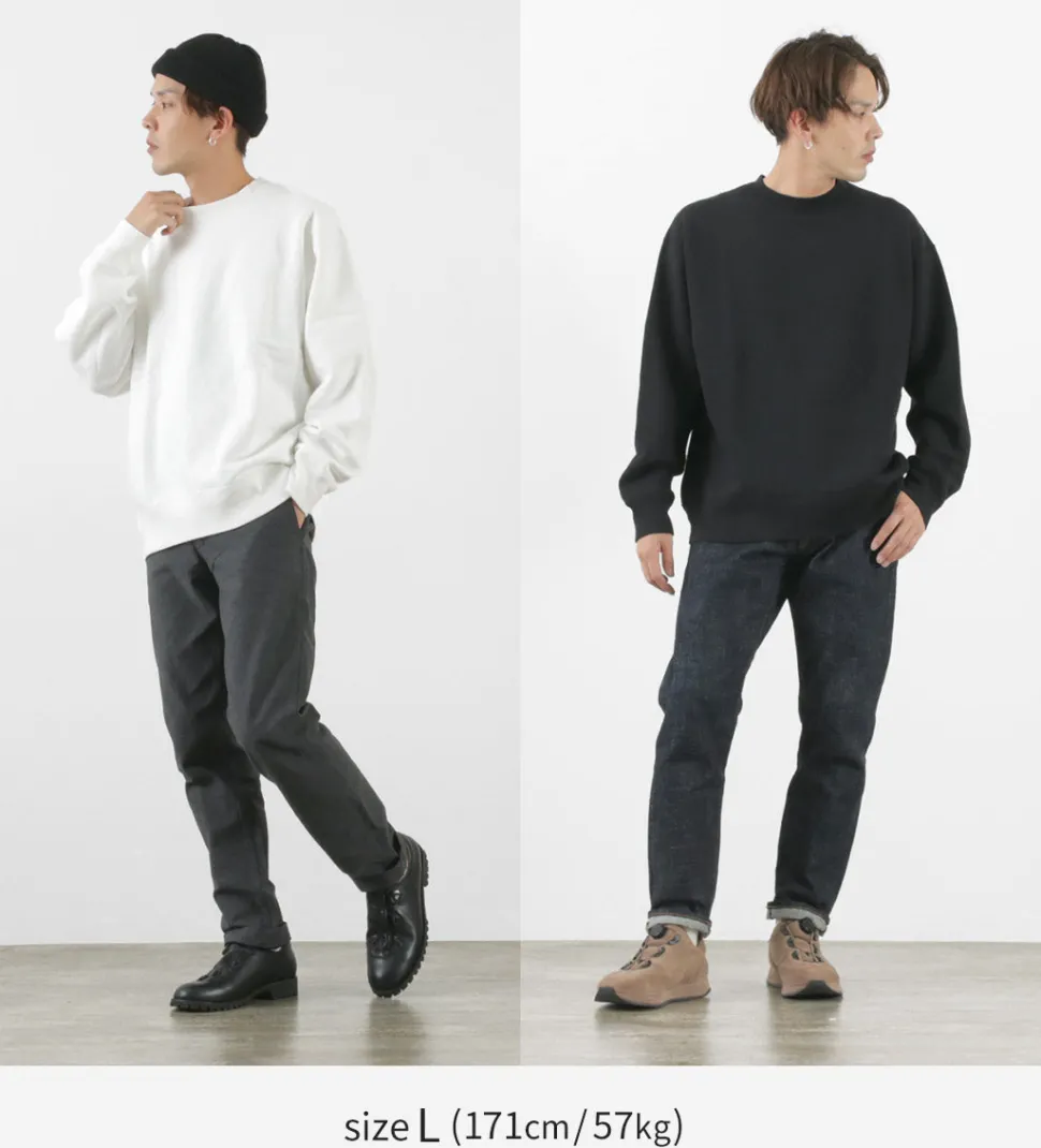 BARNS / Loopwheel wide crew sweatshirt