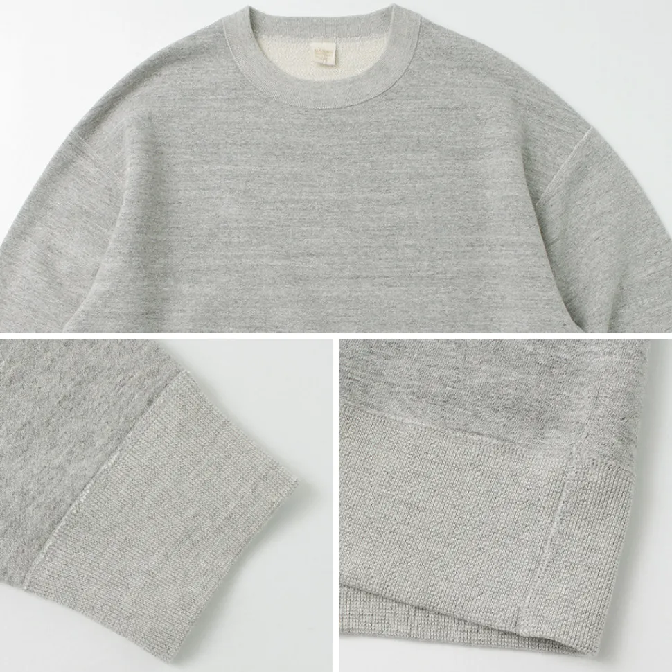 BARNS / Loopwheel wide crew sweatshirt