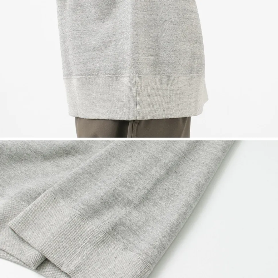 BARNS / Loopwheel wide crew sweatshirt