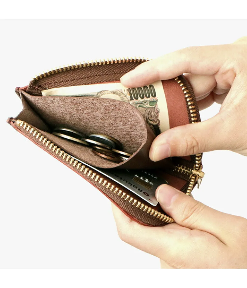 BARNS / L-shaped zipper mini wallet