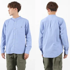 BARNS / Ox Band Collar Shirt