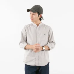 BARNS / Ox Band Collar Shirt