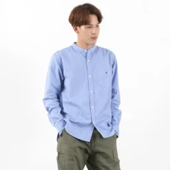 BARNS / Ox Band Collar Shirt