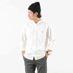 BARNS / Ox Band Collar Shirt