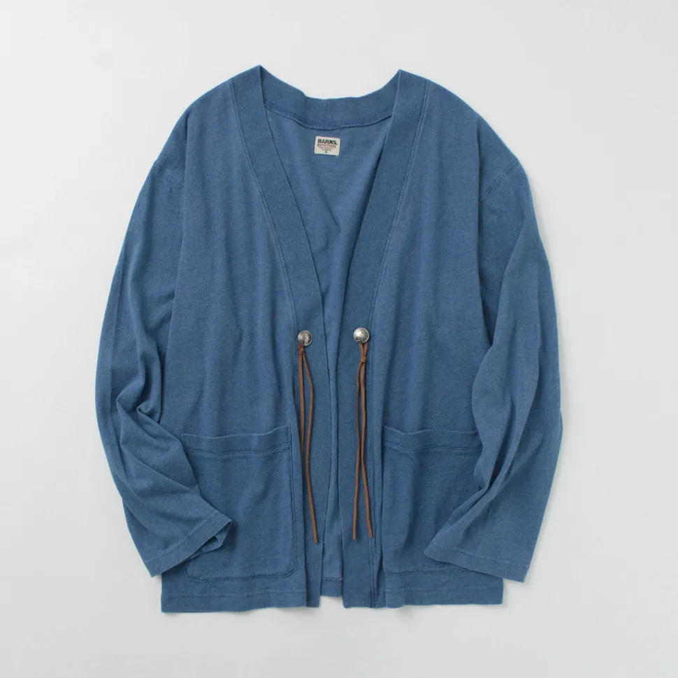 BARNS / Relaxed Fit Indigo Cardigan