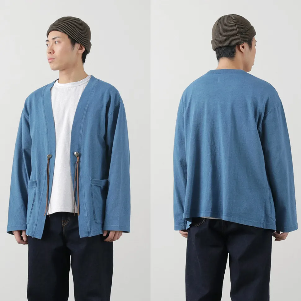 BARNS / Relaxed Fit Indigo Cardigan