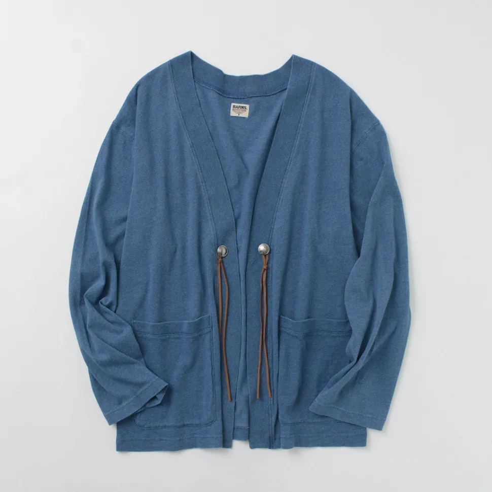 BARNS / Relaxed Fit Indigo Cardigan