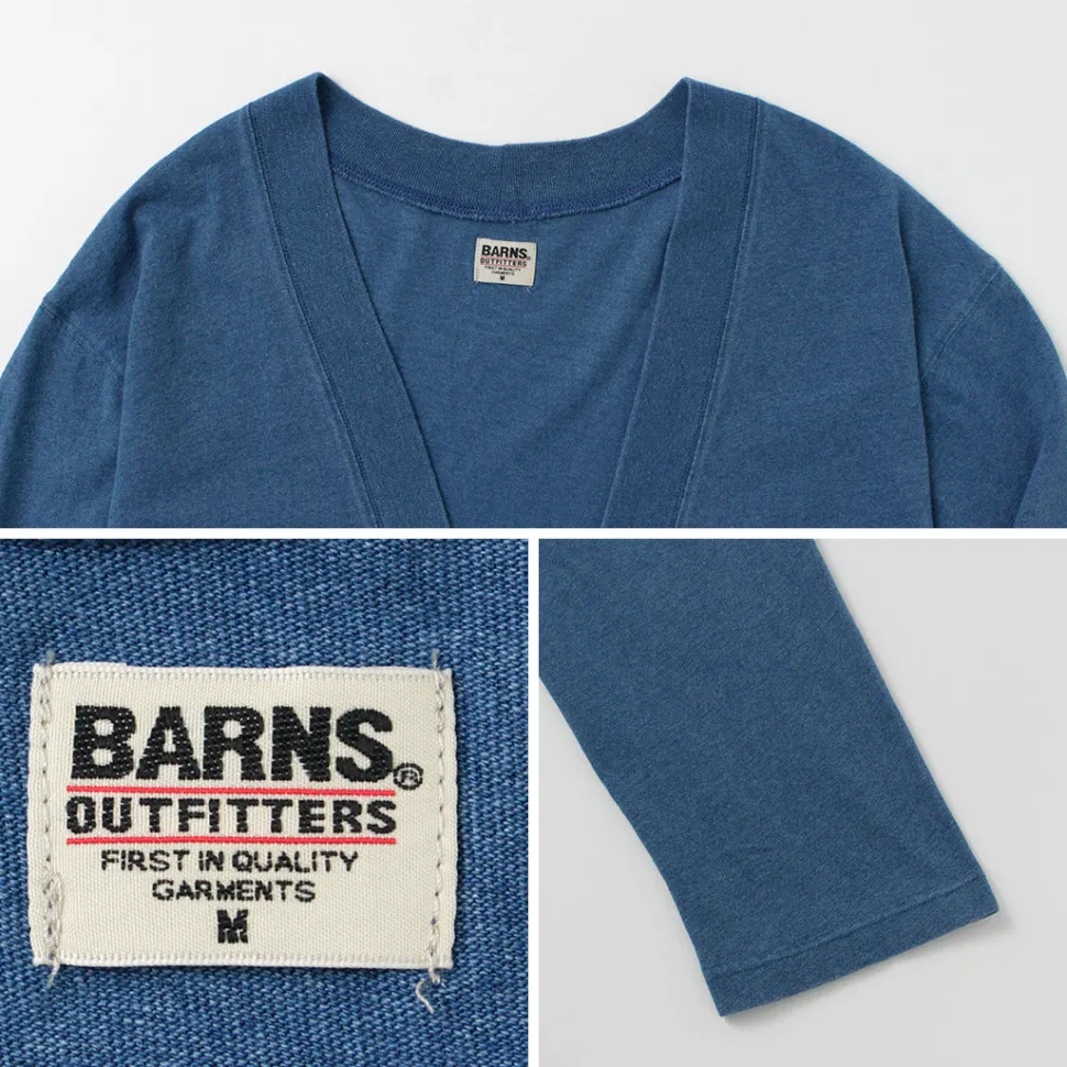 BARNS / Relaxed Fit Indigo Cardigan
