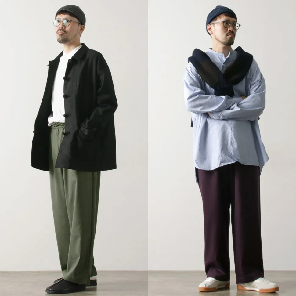 BASISBROEK / MOREMO Wide Pants High Count Flannel