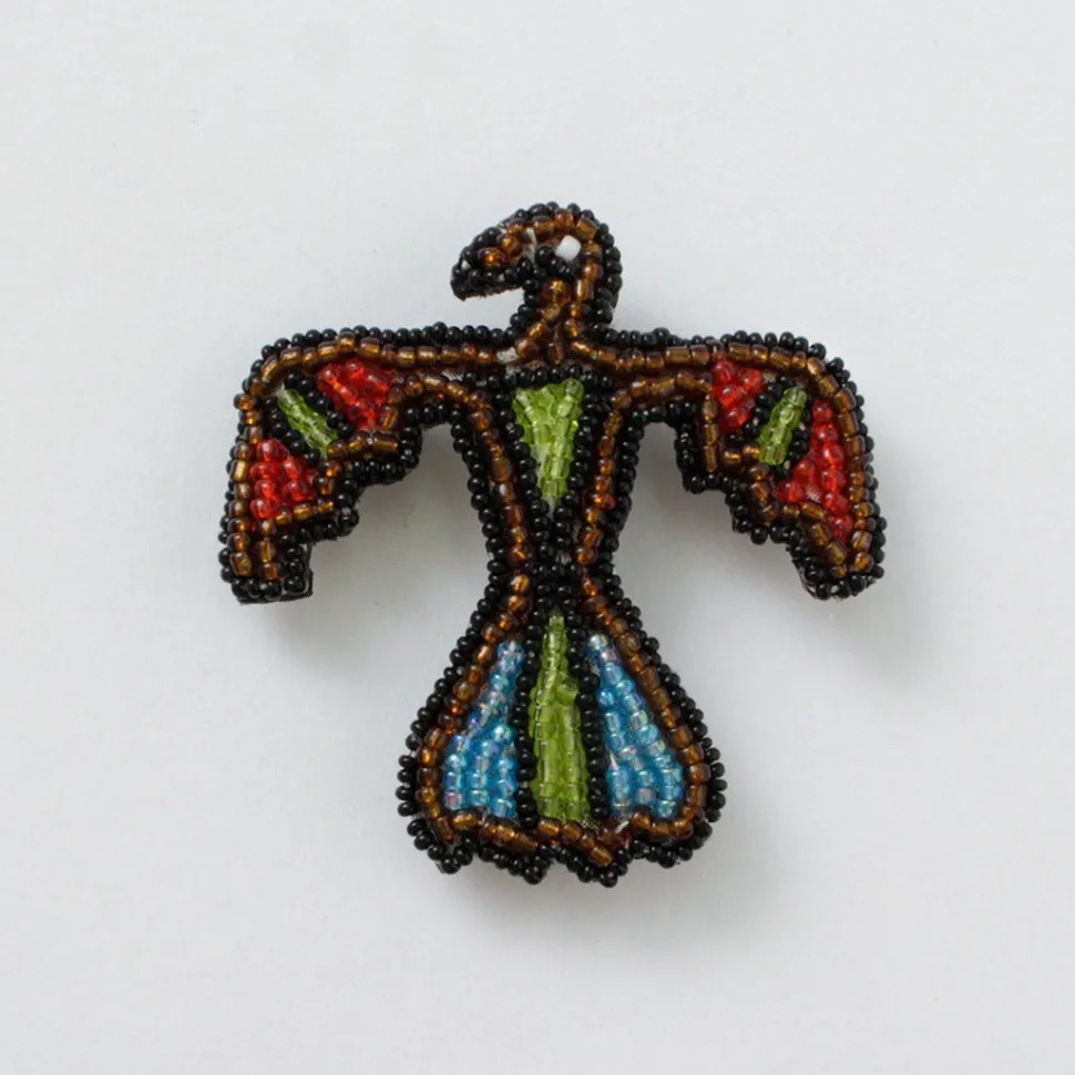 BEADED ACCESSORIES / Beaded pin badge M
