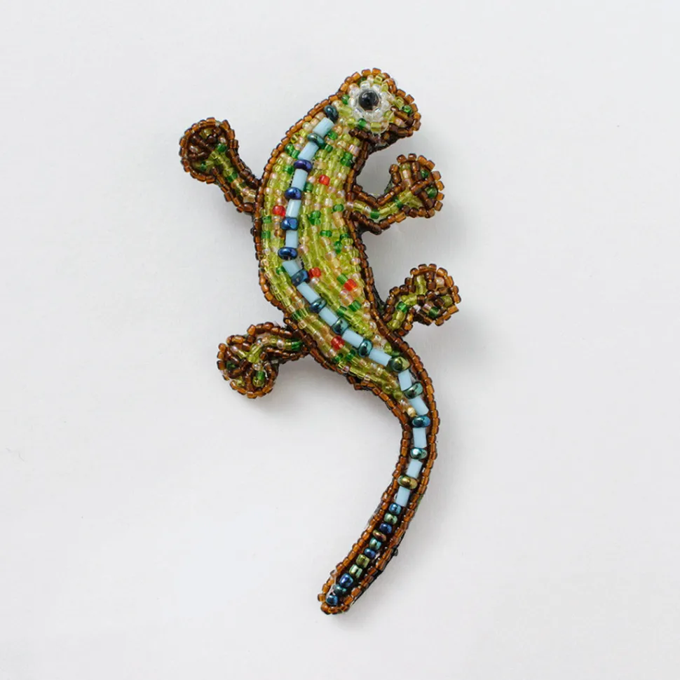 BEADED ACCESSORIES / Beaded pin badge L