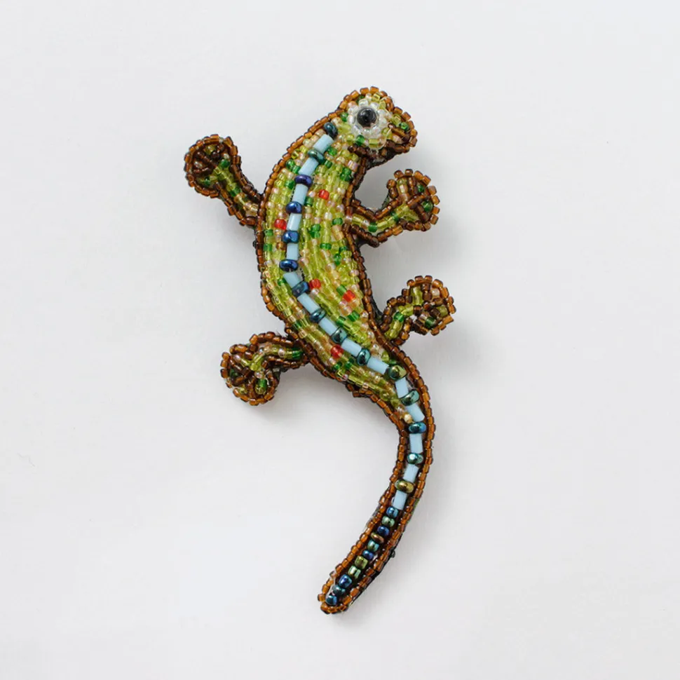 BEADED ACCESSORIES / Beaded pin badge L