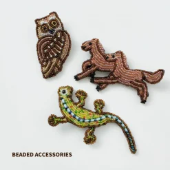 BEADED ACCESSORIES / Beaded pin badge L