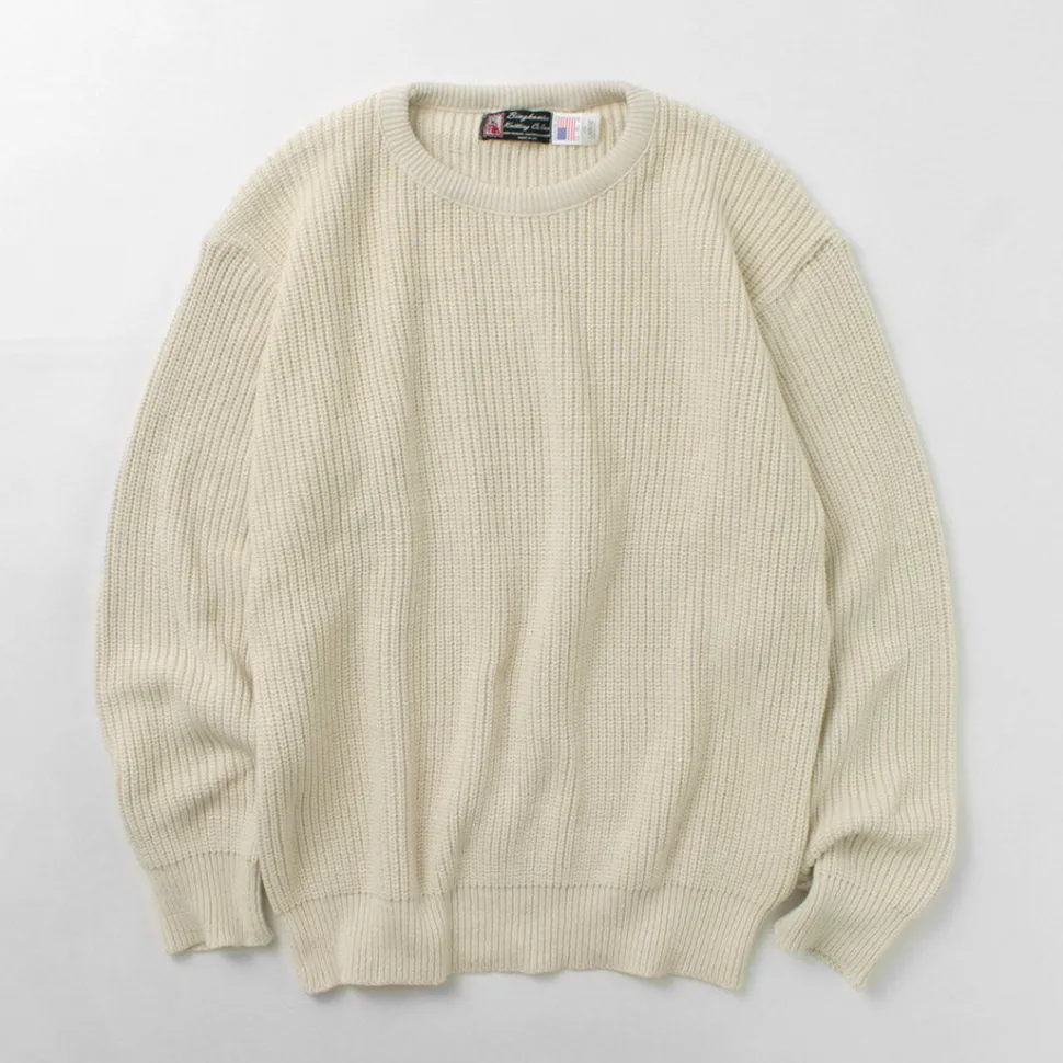 BINGHAMTON KNITTING COMPANY / Shaker Crew Knit