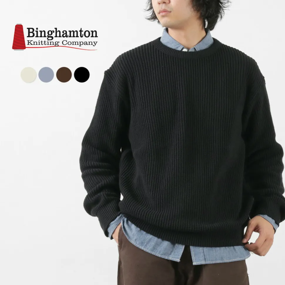 BINGHAMTON KNITTING COMPANY / Shaker Crew Knit