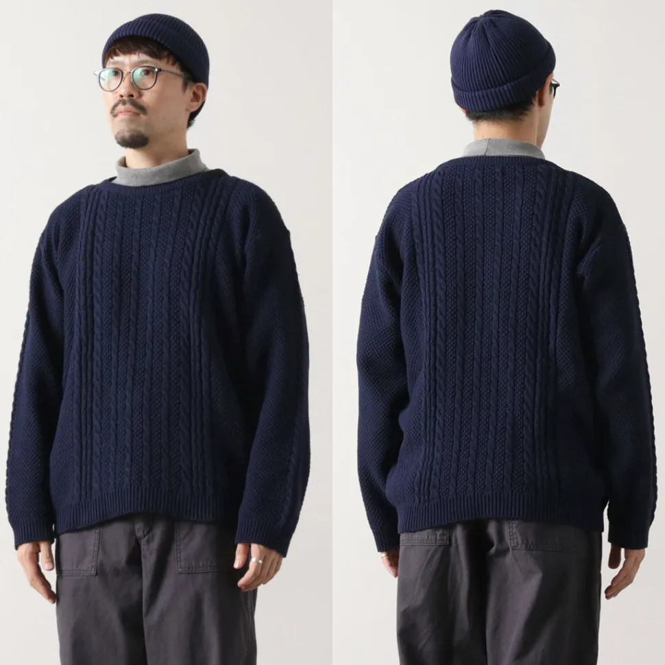BINGHAMTON KNITTING COMPANY / Fisherman Pullover Cotton Knit
