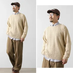 BINGHAMTON KNITTING COMPANY / Fisherman Pullover Cotton Knit