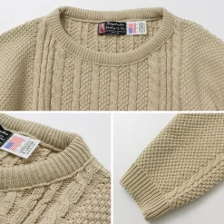 BINGHAMTON KNITTING COMPANY / Fisherman Pullover Cotton Knit
