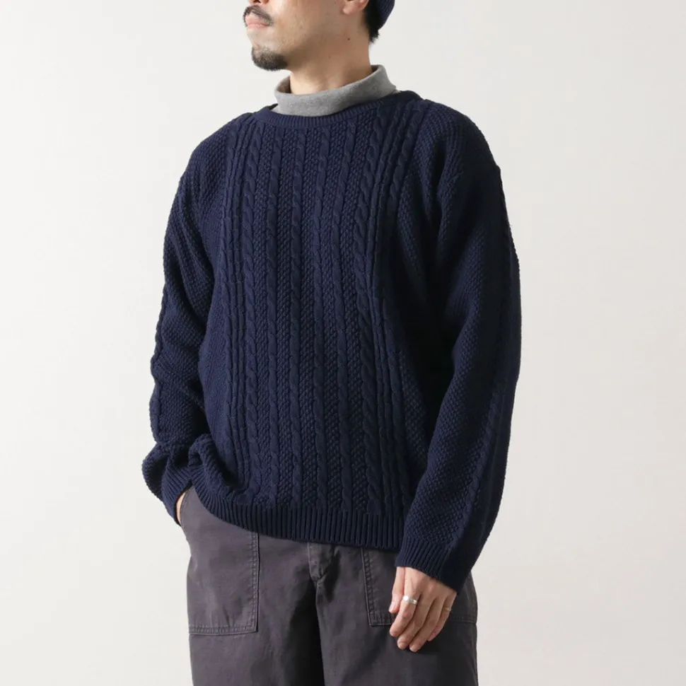 BINGHAMTON KNITTING COMPANY / Fisherman Pullover Cotton Knit