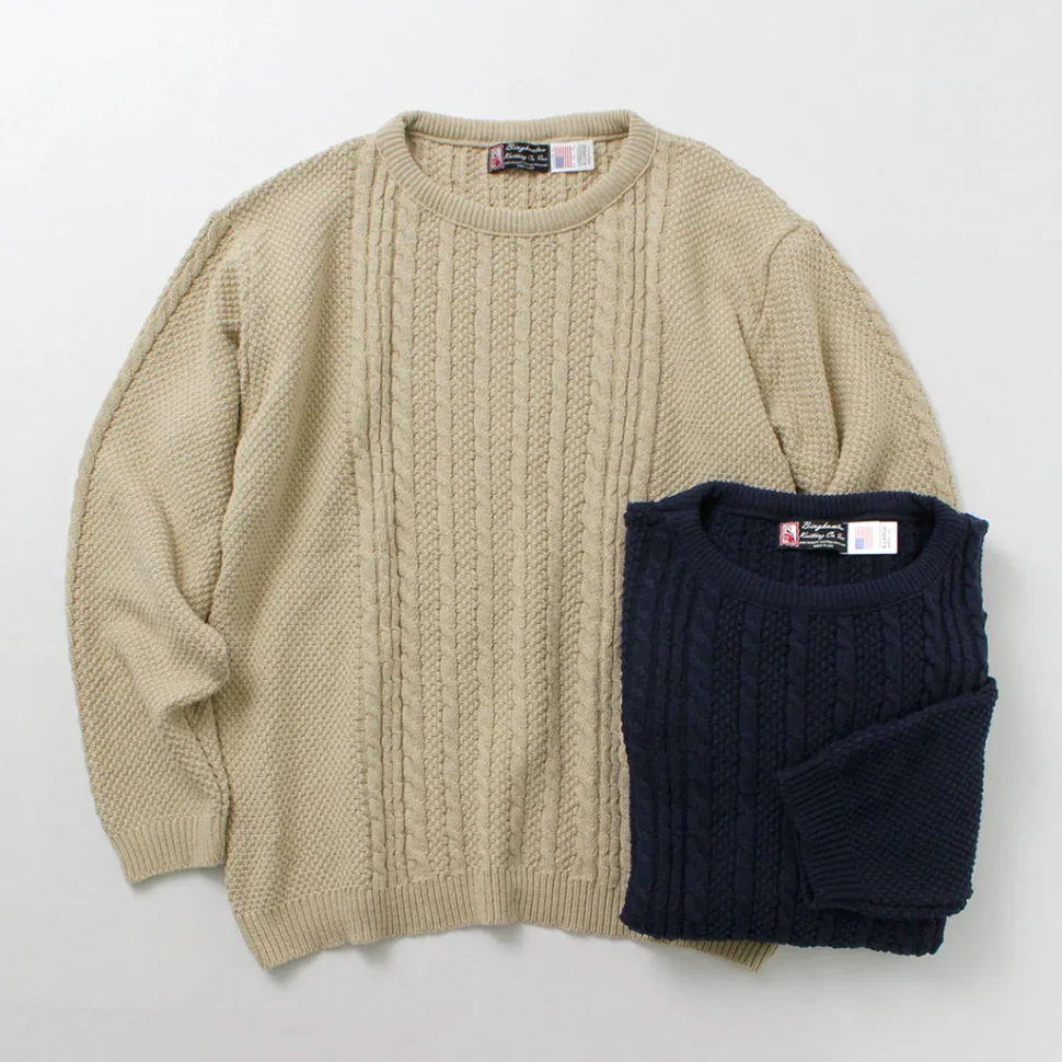 BINGHAMTON KNITTING COMPANY / Fisherman Pullover Cotton Knit