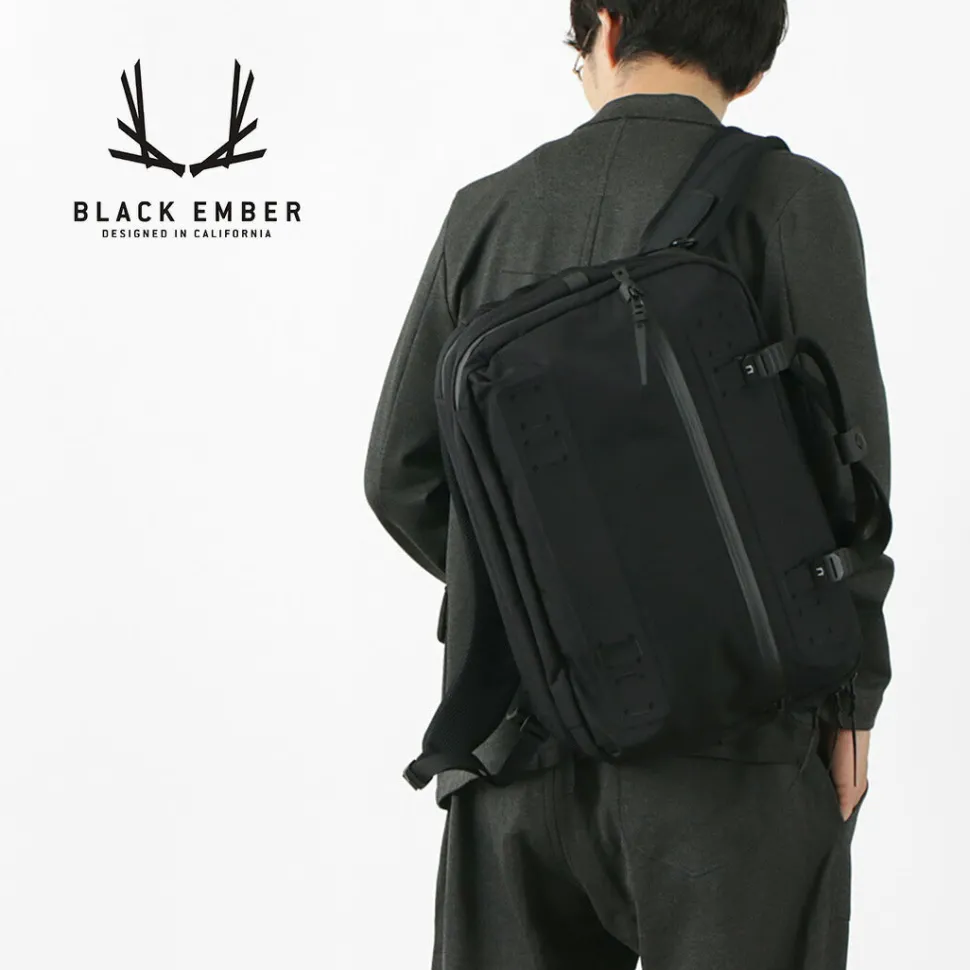 BLACK EMBER / CORDURA FORGE 500 Denier 3WAY Travel Backpack