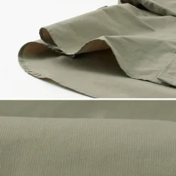 BURLAP OUTFITTER / 7/10 Sleeve Band Collar Shirt