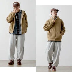 BURLAP OUTFITTER / Grid Fleece Lined Zip Hoodie