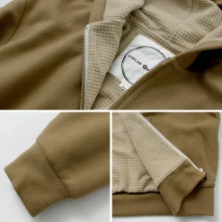 BURLAP OUTFITTER / Grid Fleece Lined Zip Hoodie