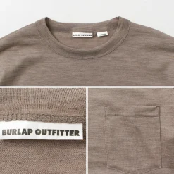 BURLAP OUTFITTER / Short Sleeve Merino Wool Pocket T-Shirt