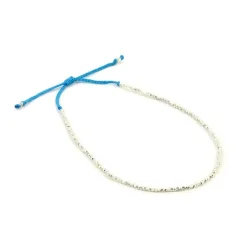 CHALISA T.. / Karen Silver Beads Single Cord Anklet