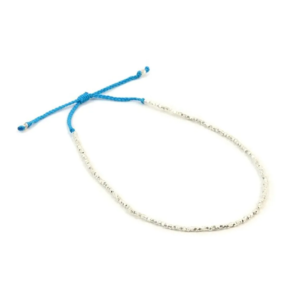 CHALISA T.. / Karen Silver Beads Single Cord Anklet