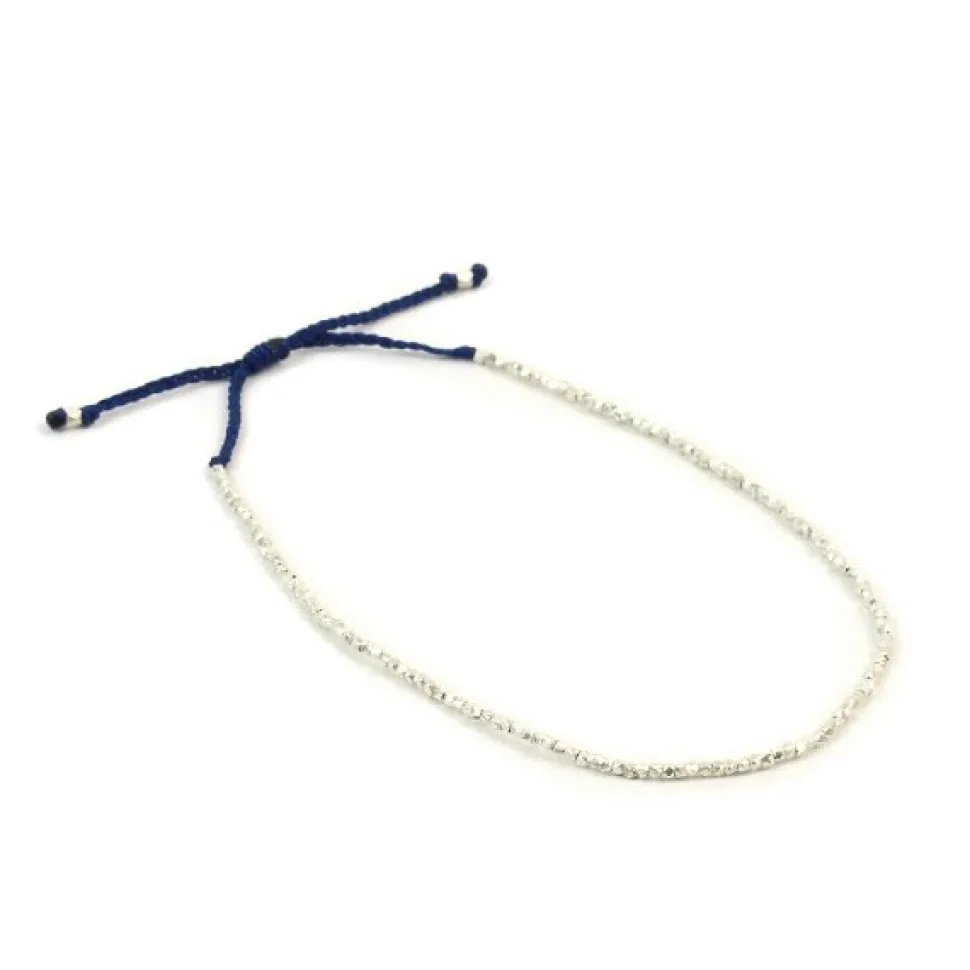 CHALISA T.. / Karen Silver Beads Single Cord Anklet