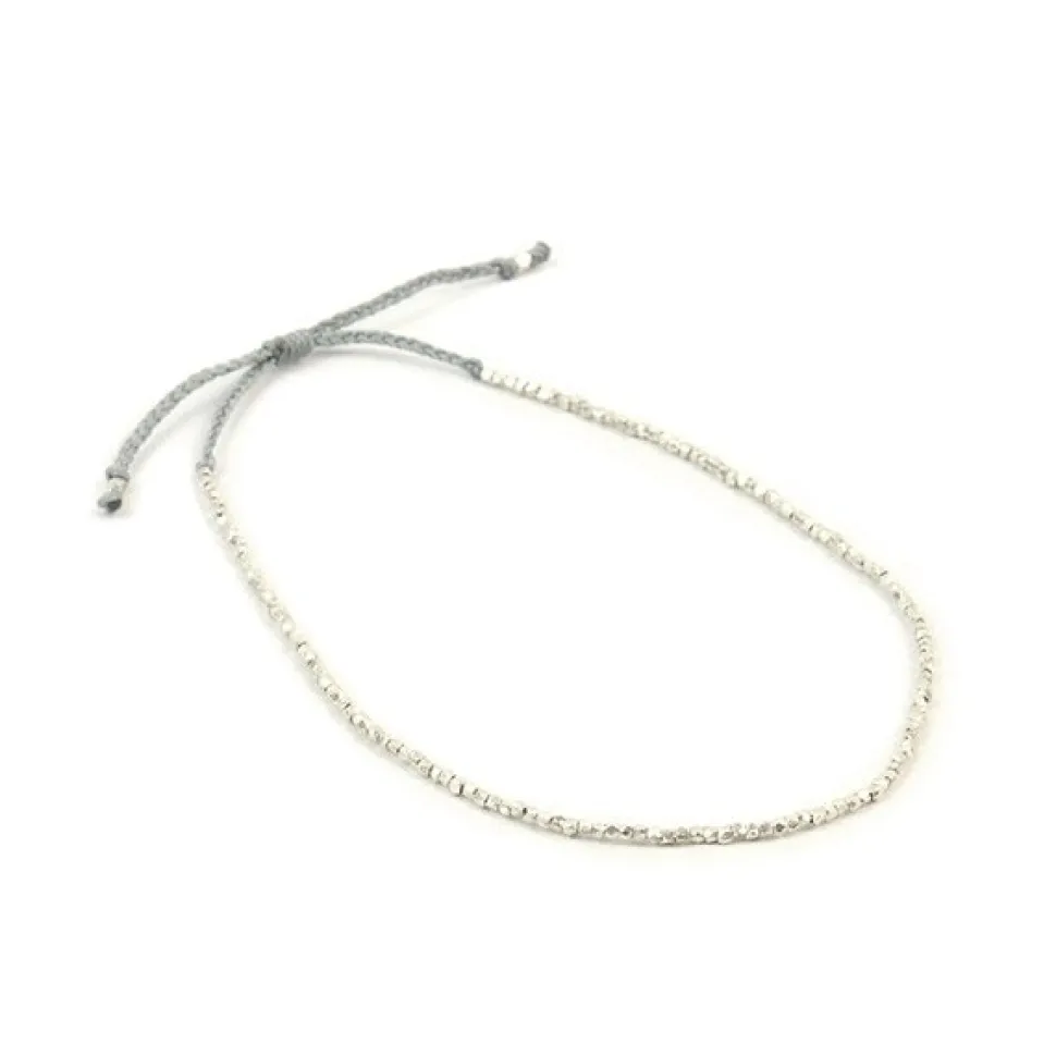 CHALISA T.. / Karen Silver Beads Single Cord Anklet